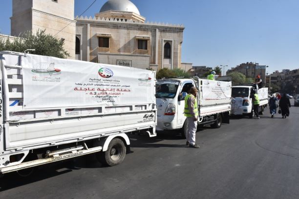 المؤتمر الشعبي لفلسطينيي الخارج ينفذ المرحلة الثانية من حملة التضامن الوطنية في مخيم اليرموك بدمشق