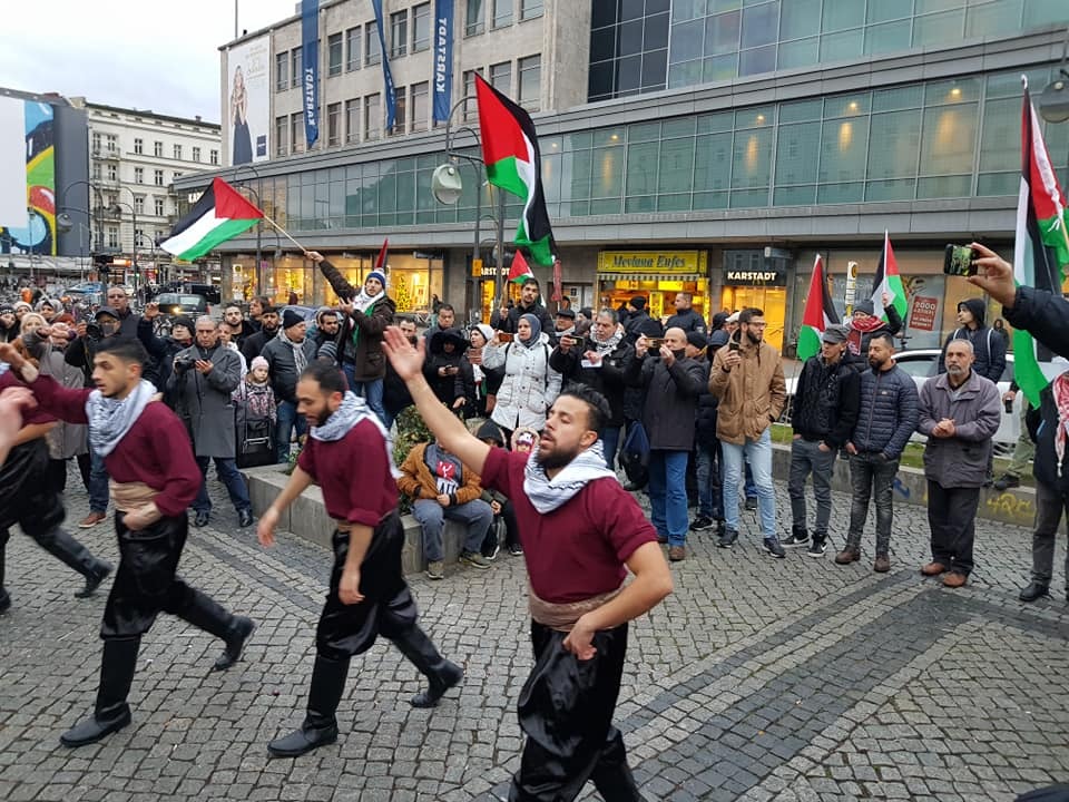 فعالية شعبية فلسطينية بعنوان &#34; القدس لنا&#34; في العاصمة الألمانية برلين