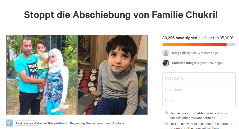 30 ألف توقيع حتى الآن في عريضة لمنع ترحيل عائلة فلسطينية سورية من ألمانيا