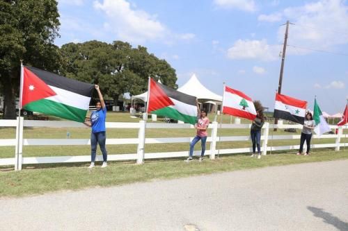 Palestinians participate in the first Arab festival in &#34;Texas&#34;