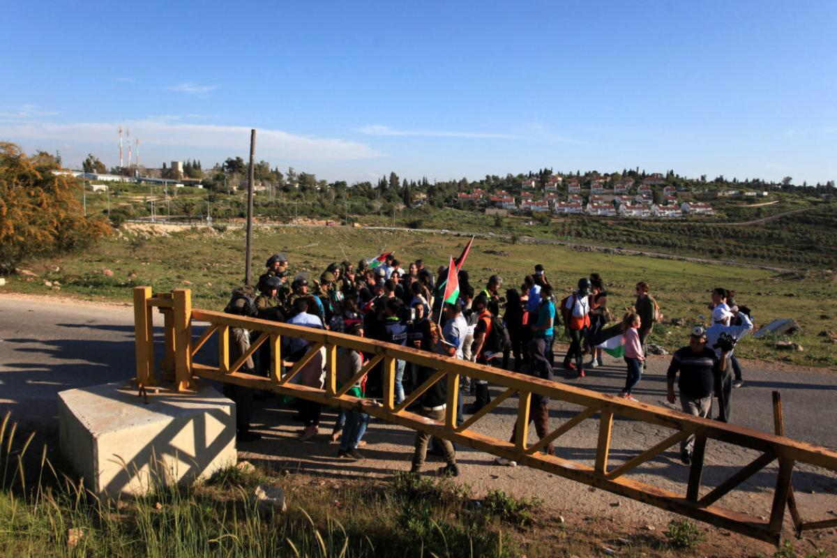 New checkpoint will cut off Palestinians from park built on their land
