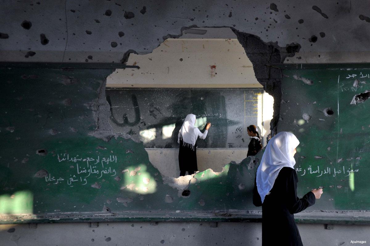 Israeli forces attack Palestinian school near Bethlehem