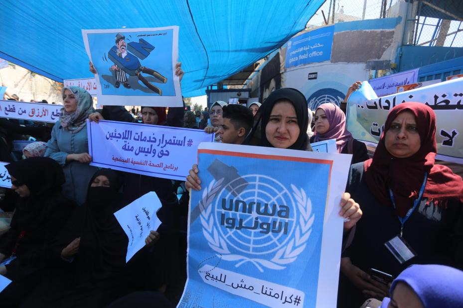 UNRWA staff strike in Gaza, demand end to cuts