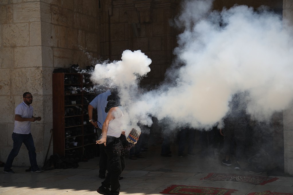 Israel storms Al-Aqsa compound during Friday prayers, shots fired