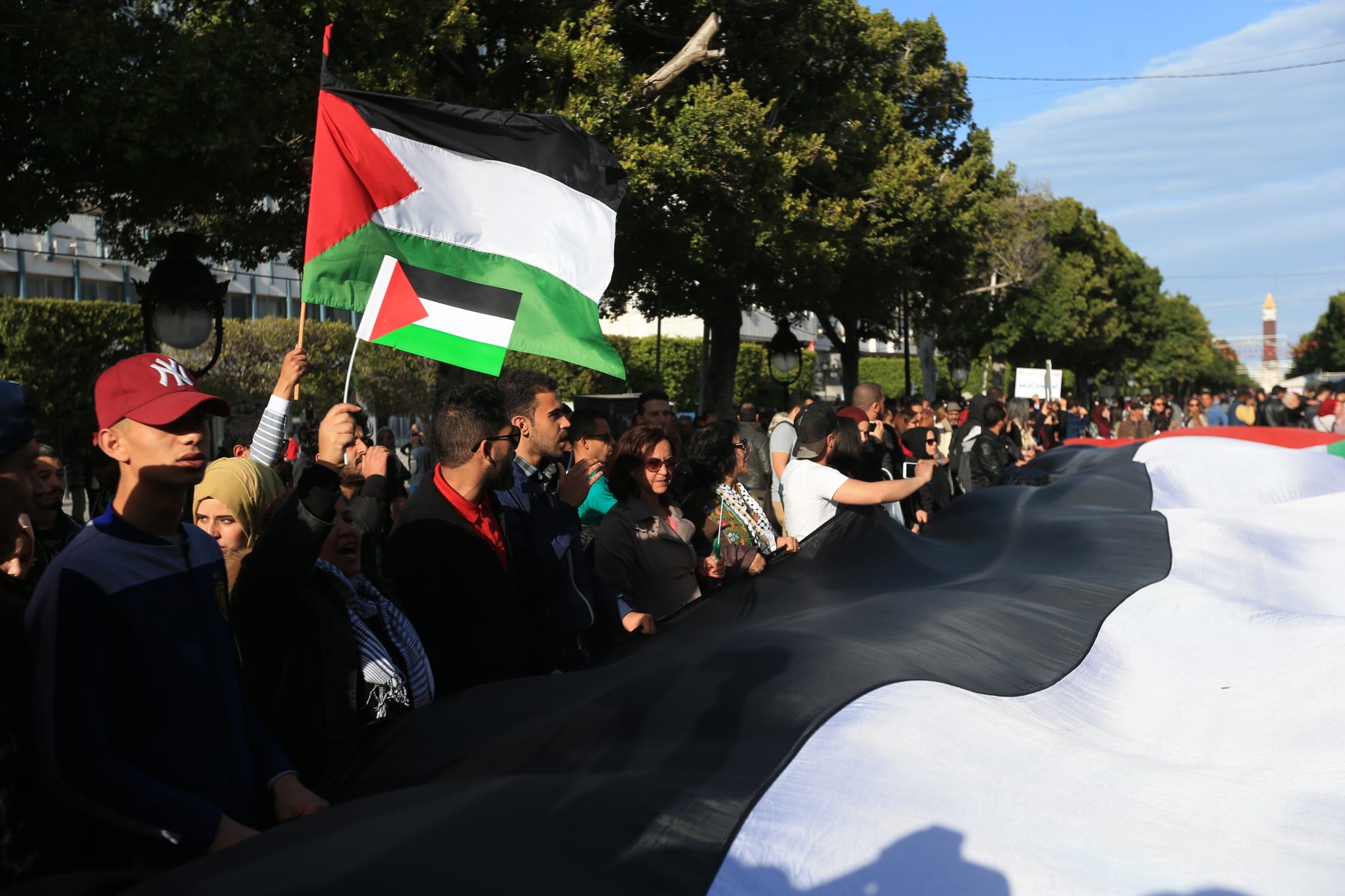 Tunisian schools stand in solidarity with Palestine