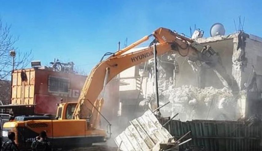 Israeli Occupation Forces Demolish A Palestinian House In West Bank