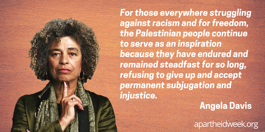 Angela Davis calls to unite anti-racist struggles for "Israeli" Apartheid Week 2020