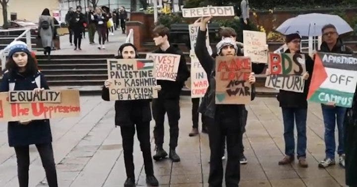 Palestinian Students at Sheffield Hallam University Protest New Israeli Partnership