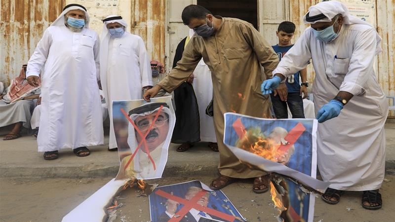 Palestinians rally against Bahrain-Israel normalisation