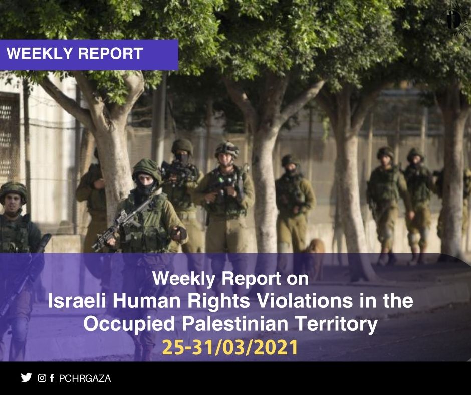 PCHR: Israeli human rights violations in the occupied Palestinian territory