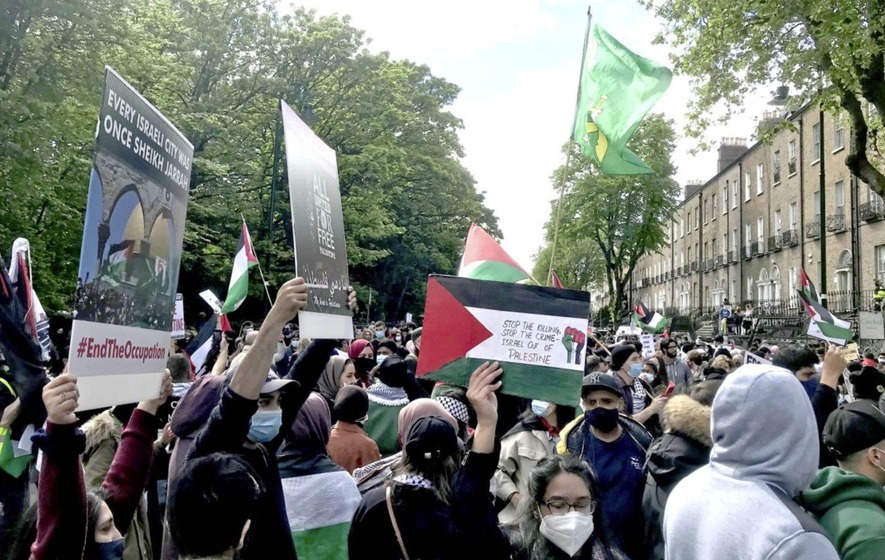 Thousands take to streets of Belfast, Derry and Dublin for pro-Palestine marches