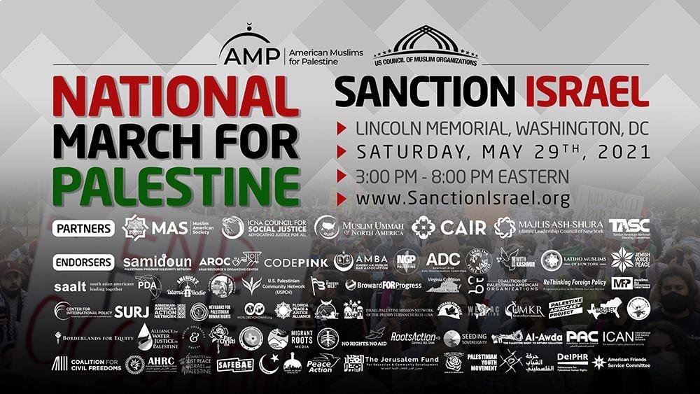 US Organizations to Hold March in Washington DC Protesting "Israel’s" Settler-colonialism