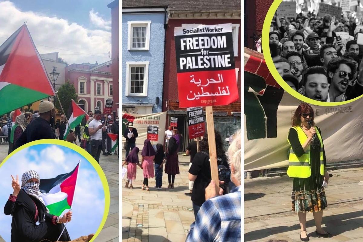 Haverfordwest's 'Free Palestine' protest