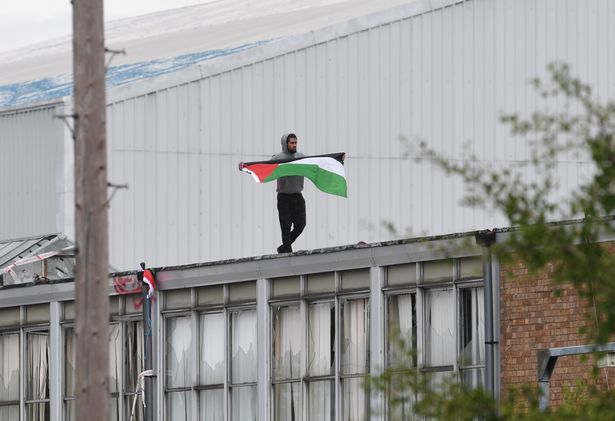 Palestine protesters on roof of Arconic site in Kitts Green over 'materials for fighter jets'