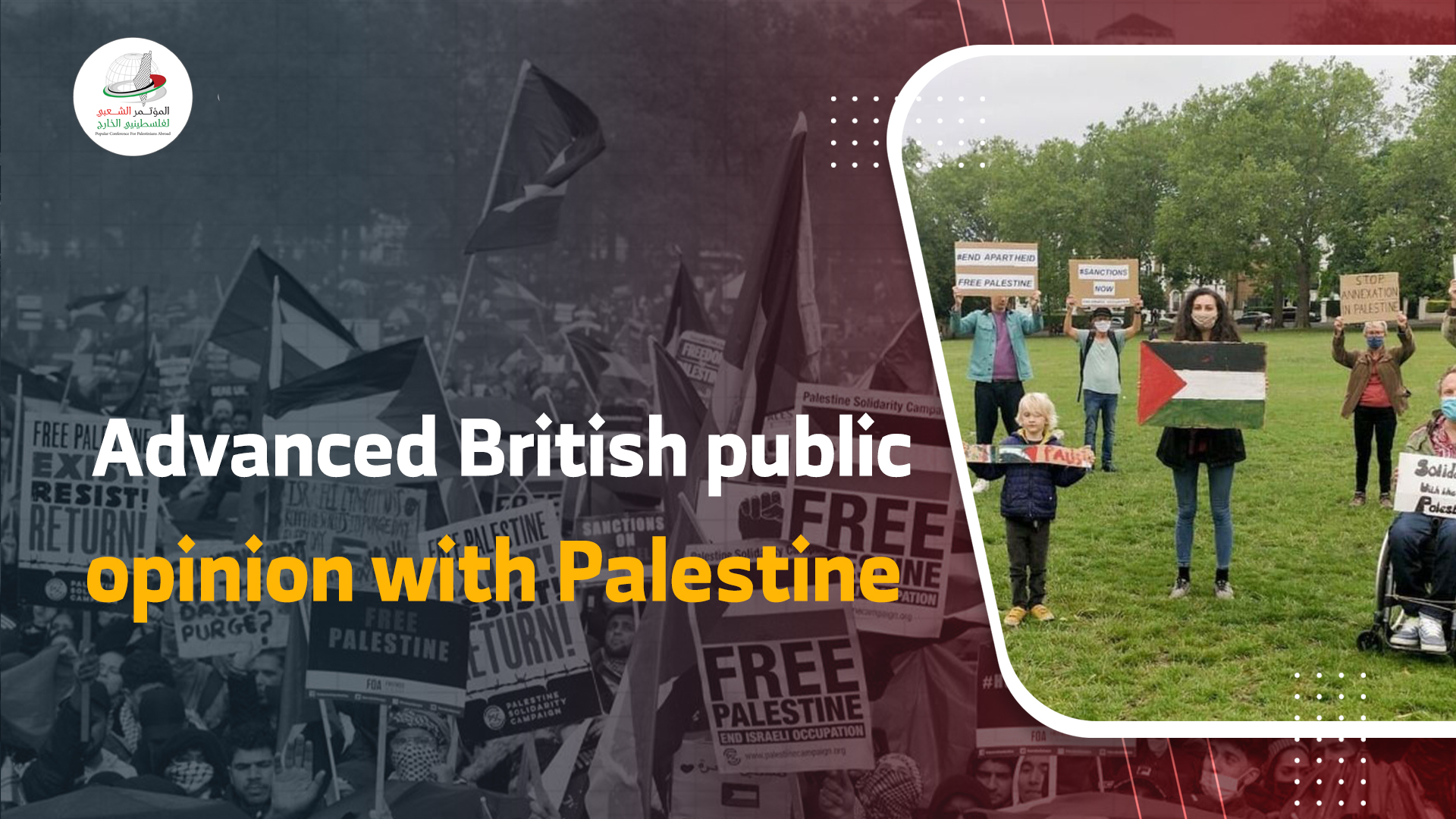 Advanced British public opinion with Palestine
