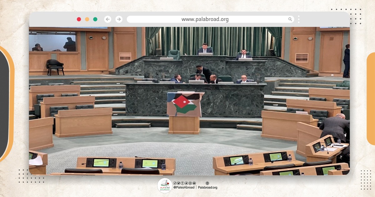 مجلس النواب الأردني يصوت لطرد سفير الاحتلال احتجاجاً على "خريطة سموتريتش"