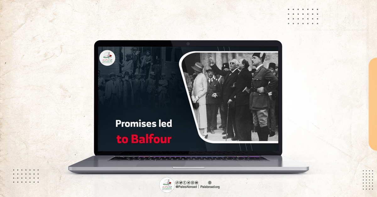 Promises led to Balfour.