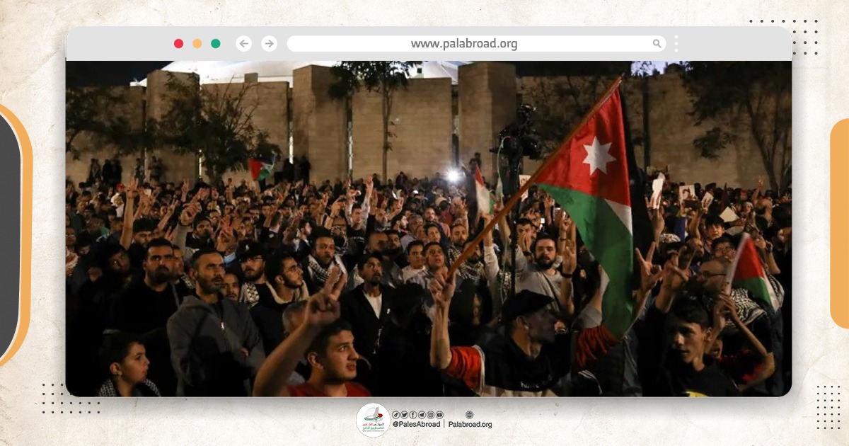 الملتقى الوطني الأردني يدعو لإلغاء اتفاقيات الأردن مع الاحتلال