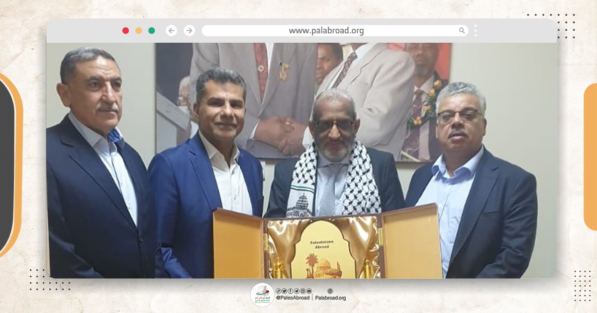 المؤتمر الشعبي لفلسطينيي الخارج يُكرّم سفير جنوب إفريقيا لدى الدوحة