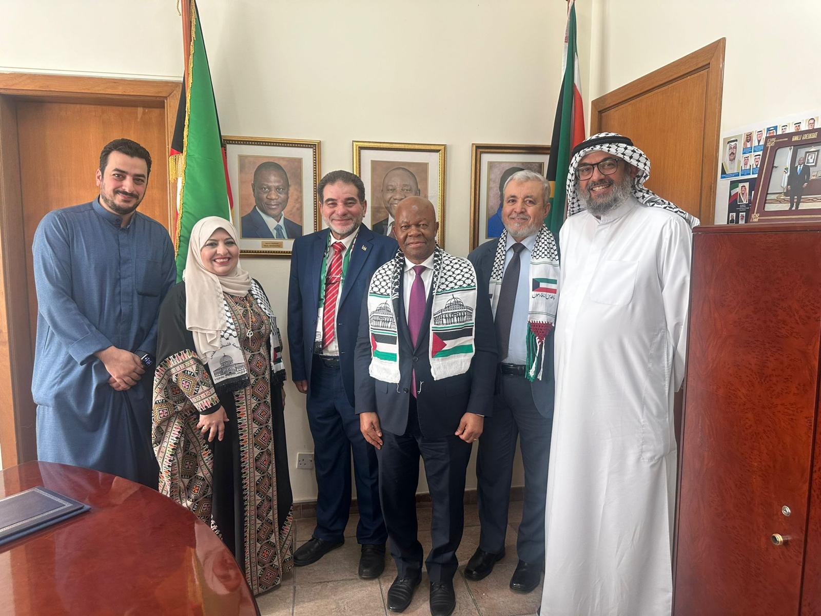 A Popular Conference delegation in Kuwait visited the South African Ambassador.