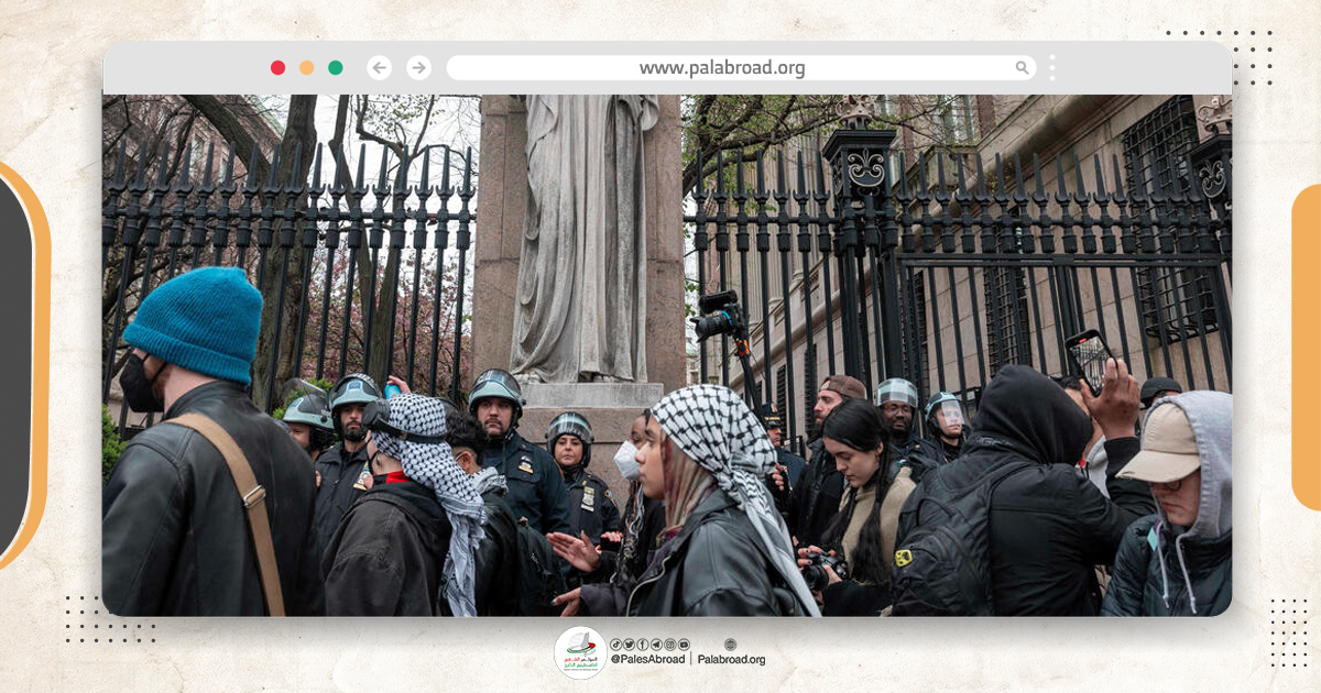 اعتقال عشرات الطلاب المؤيدين لفلسطين بجامعة كولومبيا