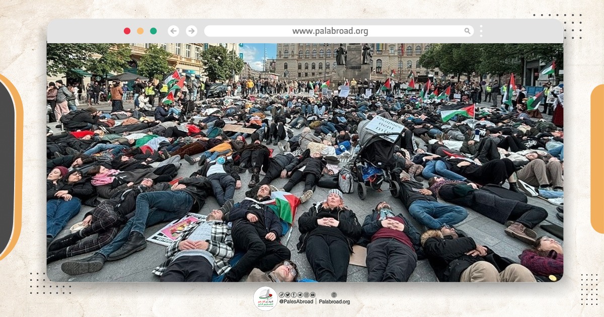 الآلاف يتظاهرون في التشيك وإسبانيا رفضا للعدوان على قطاع غزة 