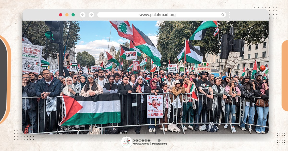 Hundreds of Thousands Rally in London for Palestine and Lebanon Solidarity