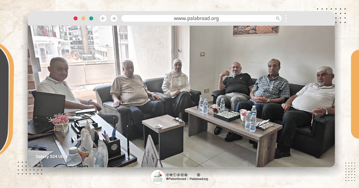المؤتمر الشعبي لفلسطينيي الخارج يستقبل ممثلي الفصائل الفلسطينية في مكتبه ببيروت