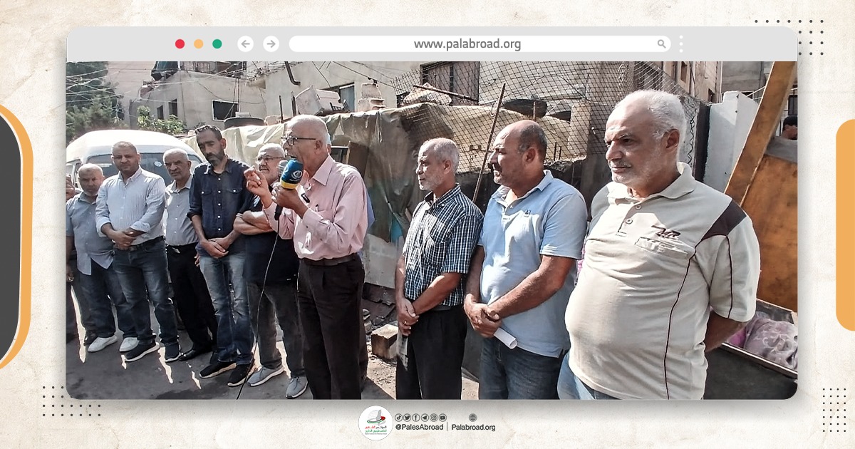 اعتصام في مخيم البرج الشمالي رفضاً لتدهور التعليم وسياسة الأونروا في الدمج والاكتظاظ