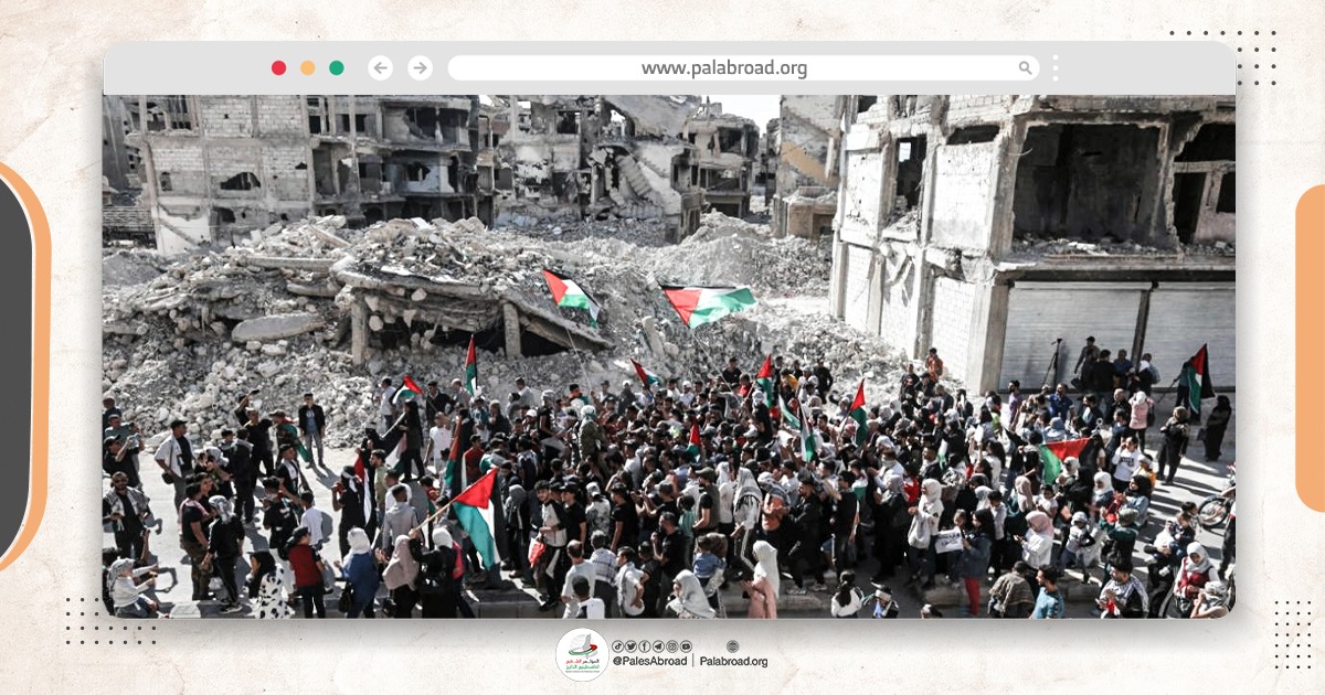 المؤتمر الشعبي لفلسطينيي الخارج يدعو للمشاركة في فعالية "اليرموك.. ذاكرة الصمود وبوابة العودة" في مخيم اليرموك بسوريا