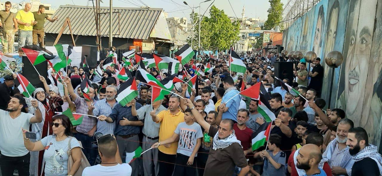 حفل فني في مخيم عين الحلوة ضمن الحراك الفلسطيني الرافض لقرار وزارة العمل