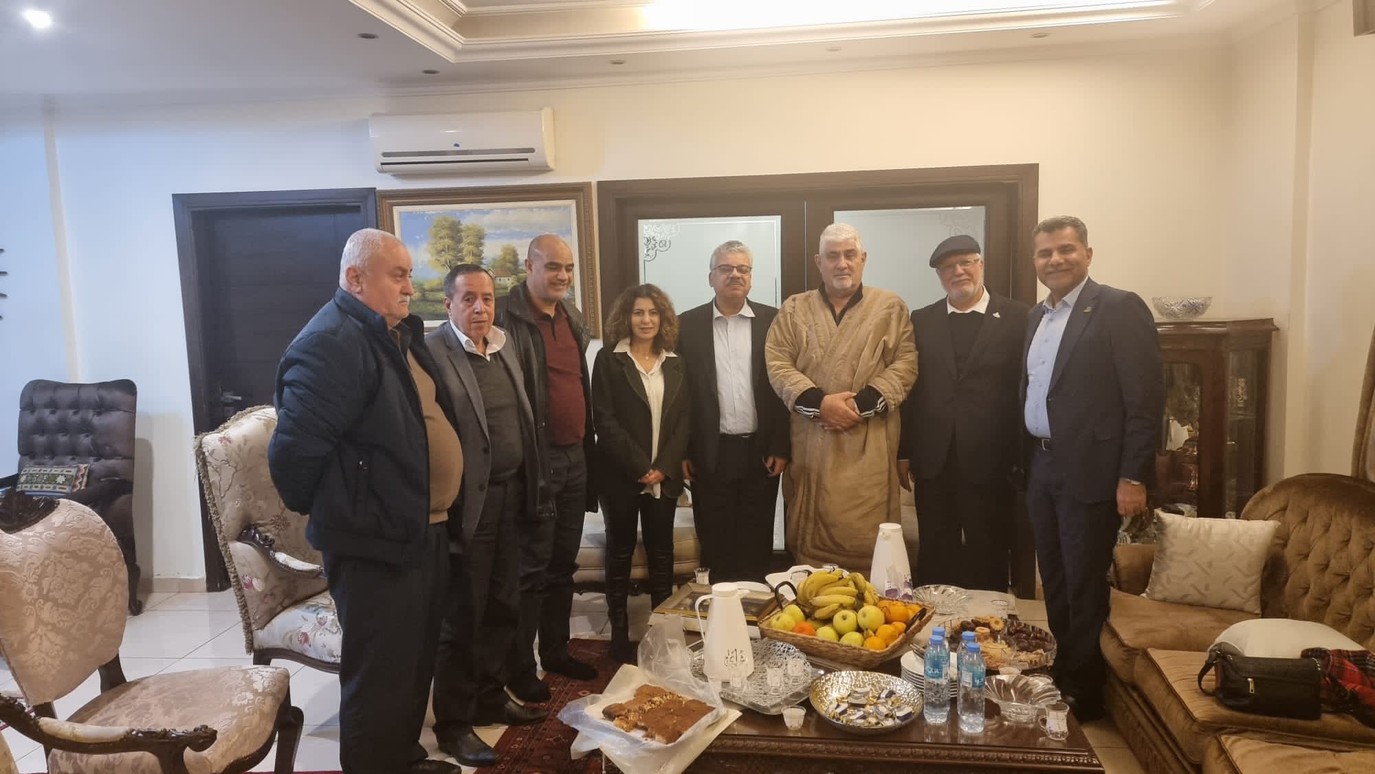 لقاء وفد المؤتمر مع مسؤول جبهة التحرير الفلسطينية في لبنان الرفيق محمد ياسين